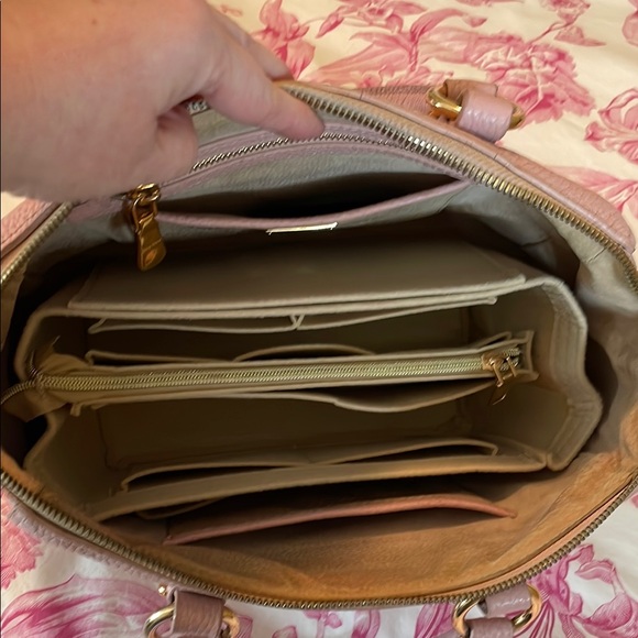 Miu Miu Pink Pebbled Leather Handbag - Picture 6 of 14